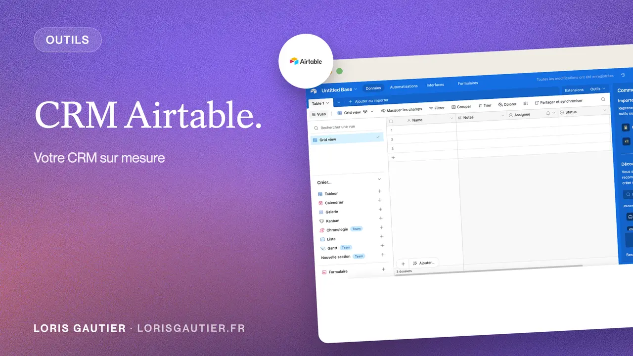 Comment utiliser Airtable comme CRM ? (2026)