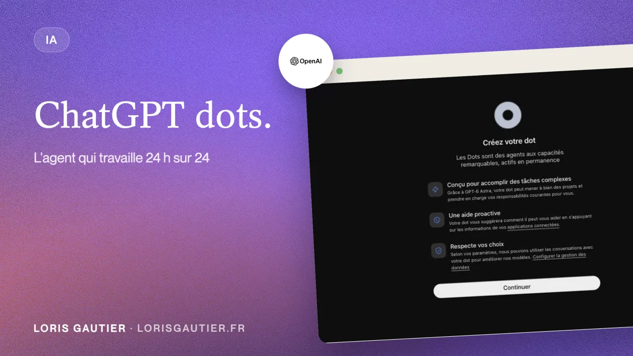 ChatGPT dots : tout ce qu'il faut savoir sur l'agent d'OpenAI