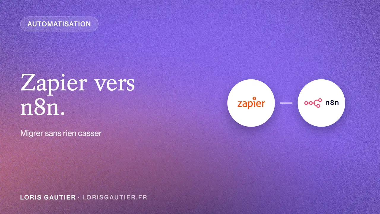 Migrer Zapier vers n8n (sans casser vos workflows)
