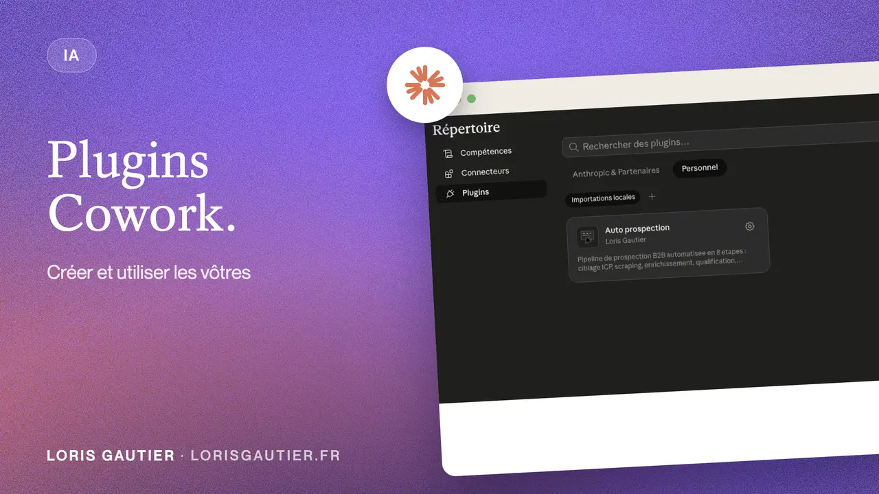 Plugin Claude Cowork : guide pour créer et utiliser (2026)