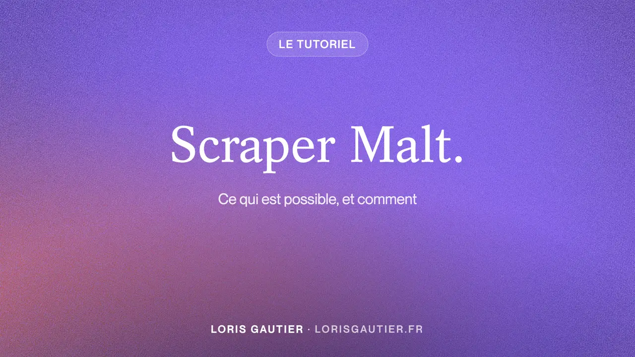 Comment scraper Malt ? : Meilleures méthodes (2026)