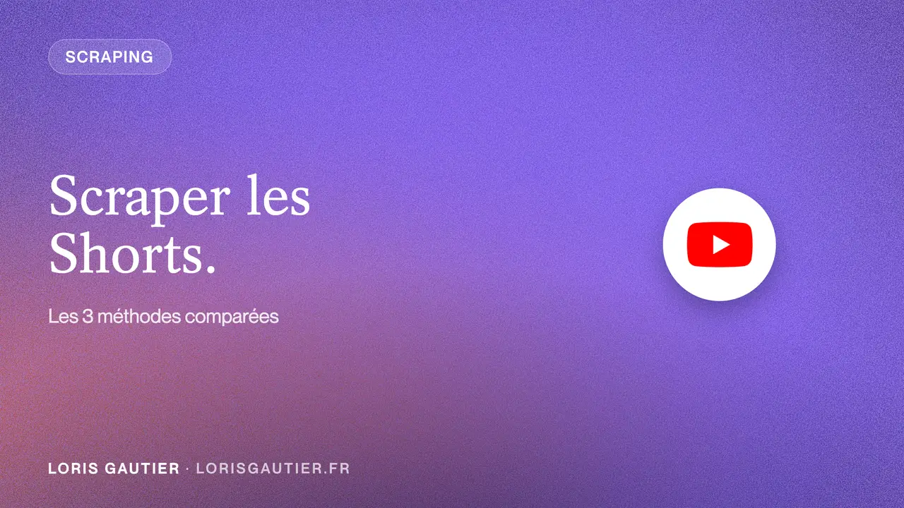 Scraper Youtube Short : Les 3 meilleures méthodes (2026)