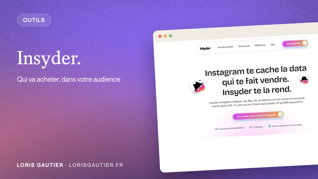 Insyder : avis complet, prix et cas d'usage (2026)